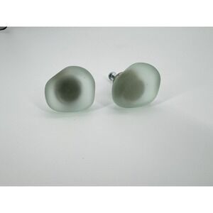 Liberty Seaglass 1.5 In. Vintage Aqua And Nickel Round Cabinet Knob Lot Of 2‎